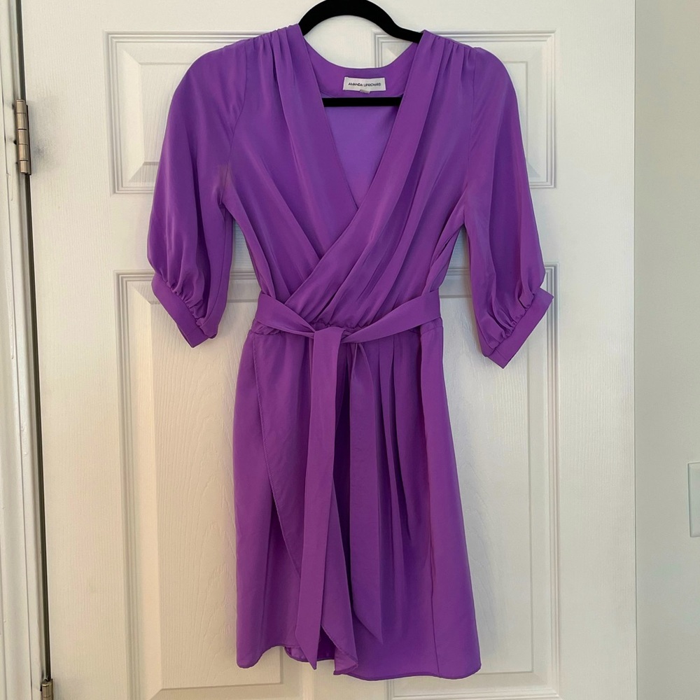 Wrap silk dress